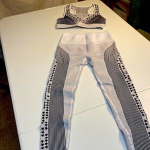 Fabletics sports bra and leggings